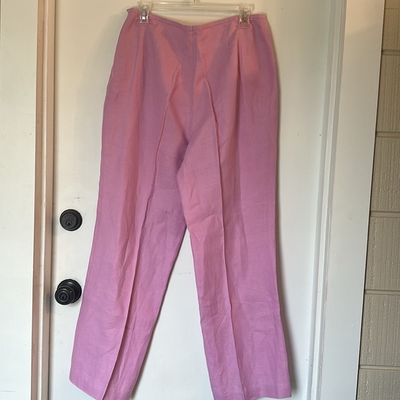 Escada lilac linen set size 40 Jacket size 42 pants - Picture 11 of 11